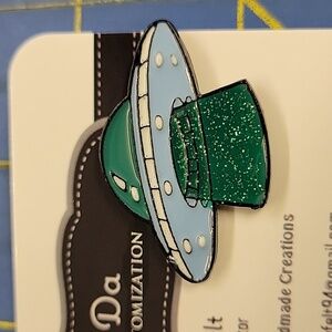 Aliens Spaceship UFO 1.25" Tack Pin